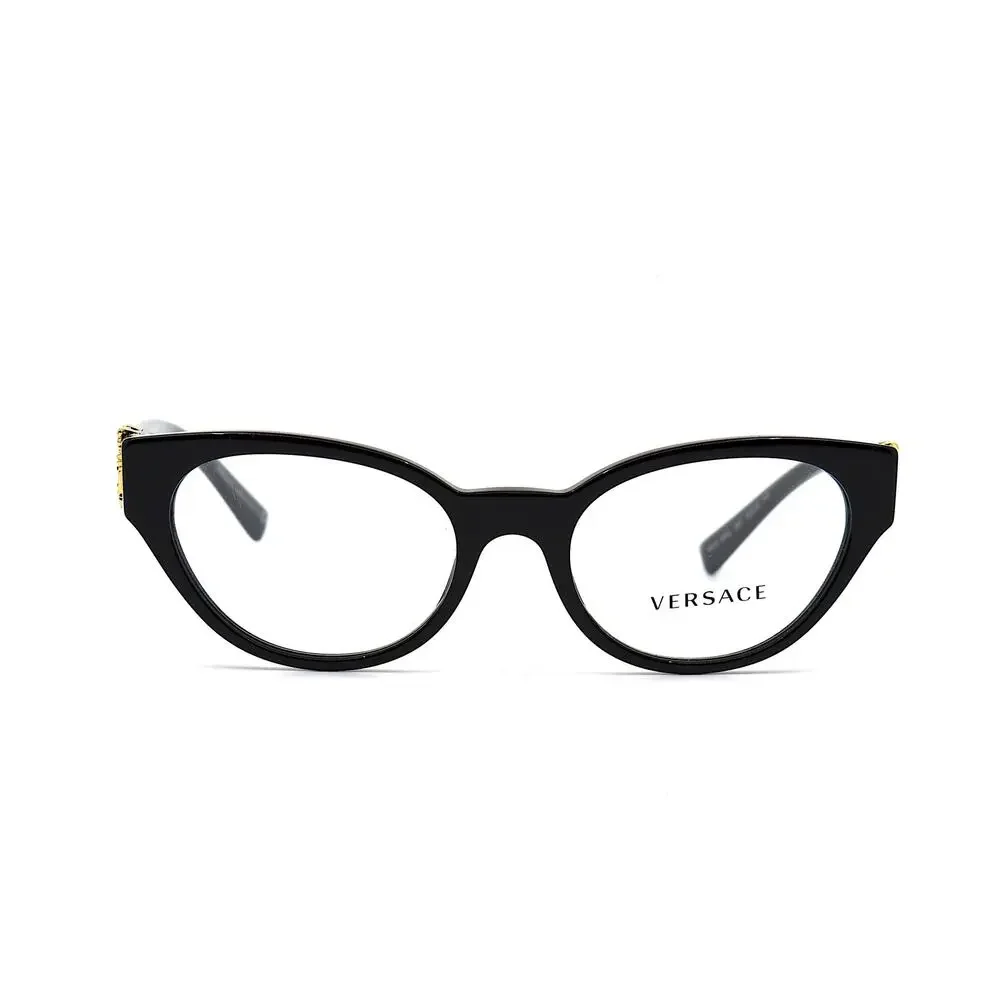 NEW VERSACE VE3282 GB1 BLACK WOMEN AUTHENTIC EYEGLASSES FRAME